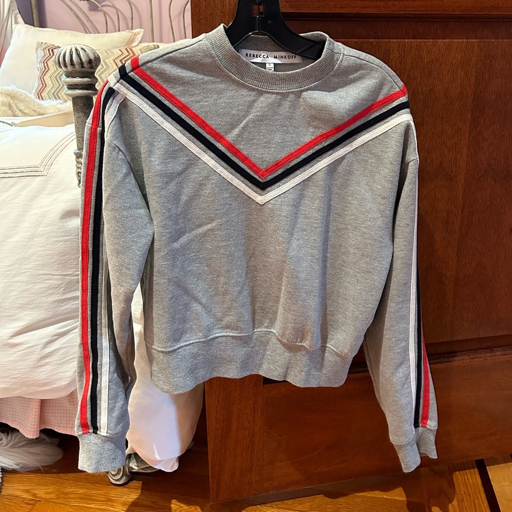 Rebecca Minkoff Cropped Gray Sweater